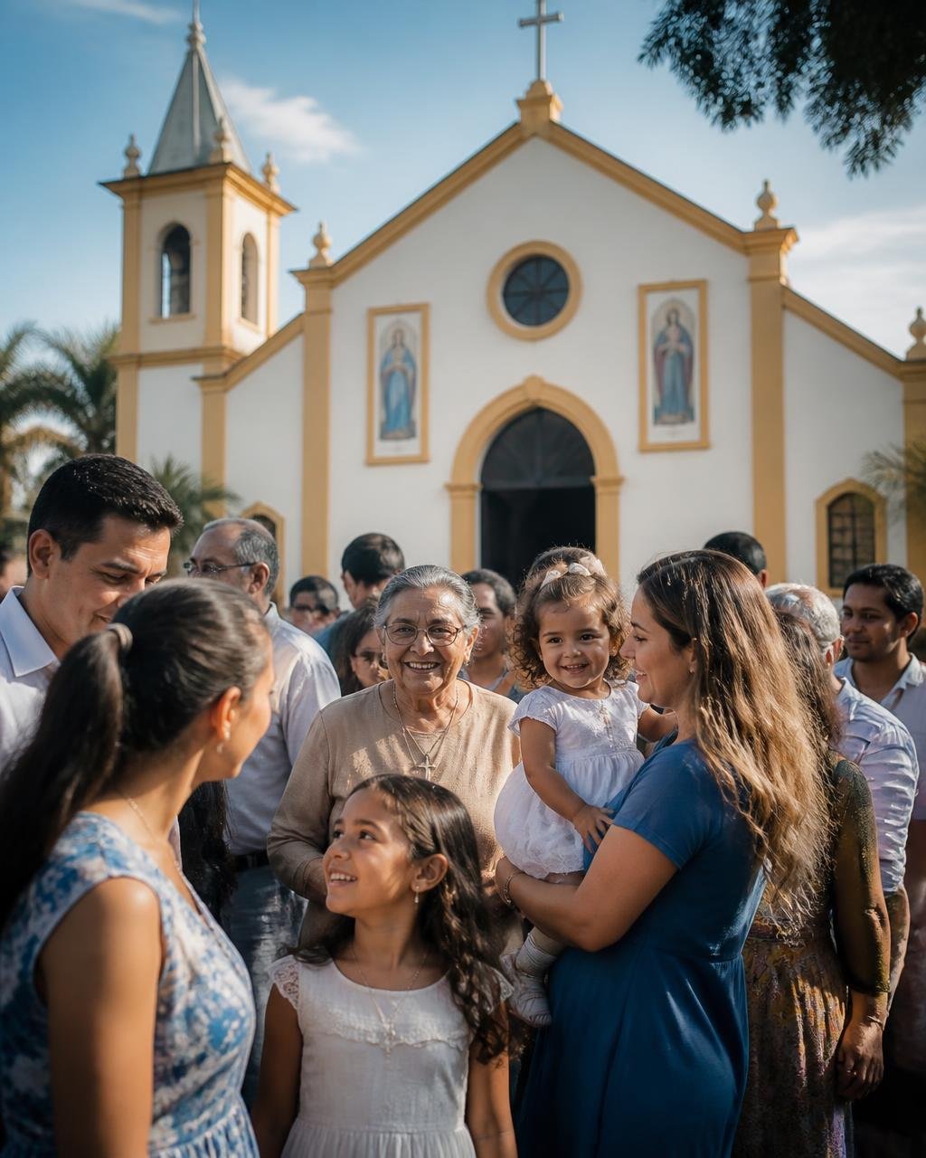 Comunidade reunida na celebração
